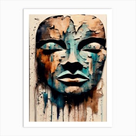 Face Abstract Painting 2 Art Print