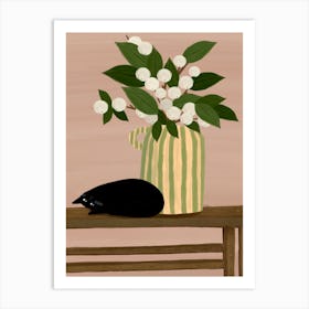 White Berries Art Print