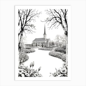 Church In Winter Art Print