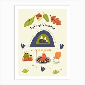 Camping Tent Art Print