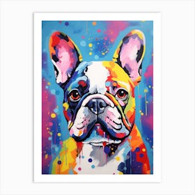 Dotty French Bulldog 5 Art Print
