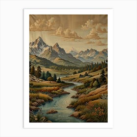 Mountain Landscape 1 Art Print