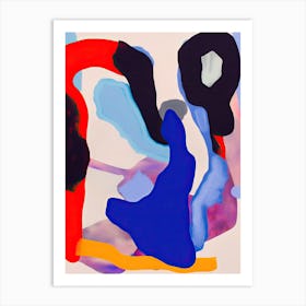 Blue Lava Abstract 2 Art Print
