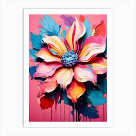 Abstract Flower Painting 12 Art Print