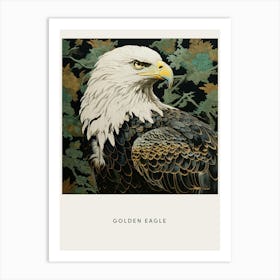Ohara Koson Inspired Bird Painting Golden Eagle 3 Poster Art Print