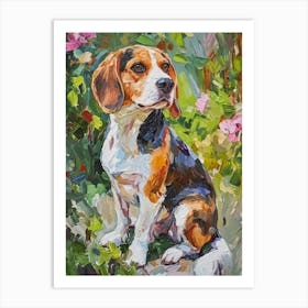 Beagle Acrylic Painting 2 Art Print