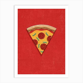 Fast Food Pizza Art Print