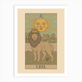 Leo X The Sun Art Print
