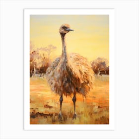 Bird Painting Emu 4 Art Print