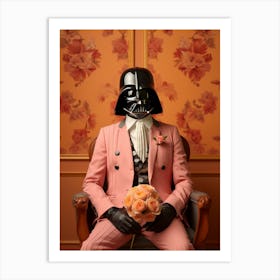 Darth Vader In Wes Anderson Style 10 Art Print