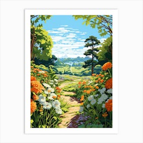 Montreal Botanical Garden Canada Illustration 4  Art Print