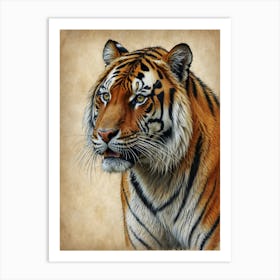 Tiger Portrait 1 Art Print