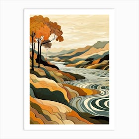 Autumn River Art Print