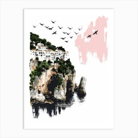 Of A Cliff Art Print