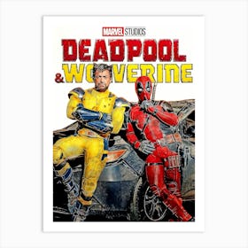 Deadpool & Wolverine Movie Art Print