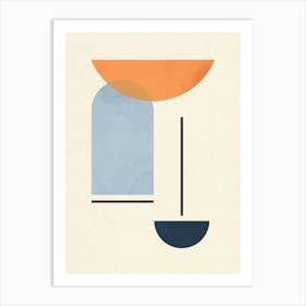 Geometric architectural shapes 19 Art Print