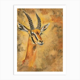 Antelope Pastel Watercolour 3 Poster