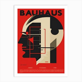 Bauhaus geometric poster 2 Art Print