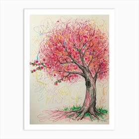 Cherry Blossom Tree 1 Art Print