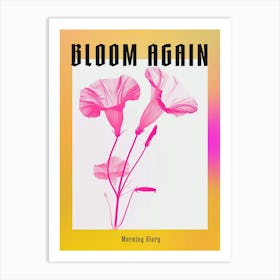 Hot Pink Morning Glory 3 Poster Art Print