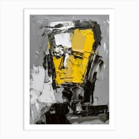 Yellow Man Style Abstract Art Print