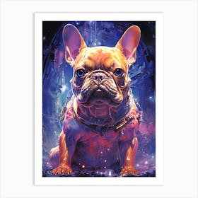 French Bulldog In Space Art Print