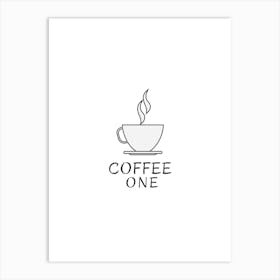 Coffee One Logo Art Print