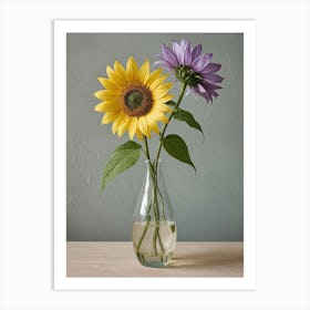 Sunflowers In A Vase Art Print