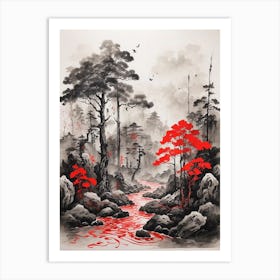 Asian Landscape Painting 2 Art Print