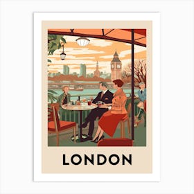 Vintage Travel Poster London 5 Art Print