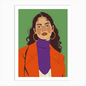 Illustration Of A Woman 20 Art Print