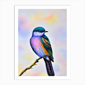 Cuckoo 3 Watercolour Bird Art Print