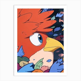 Bird With Feathers 1 Art Print