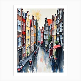 Amsterdam Canal 10 Art Print