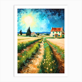 Field Of Sunflowers Art Print