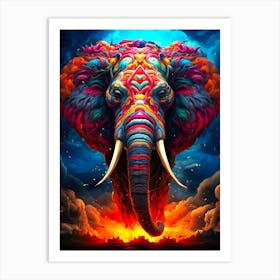 Elephant In The Sky 3 Art Print
