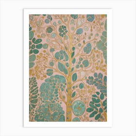 Abstract Tree In Pastel Art Print