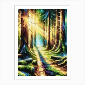 Enchanted Forst Path 1 Art Print