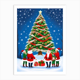 Christmas Tree Art 2 Art Print