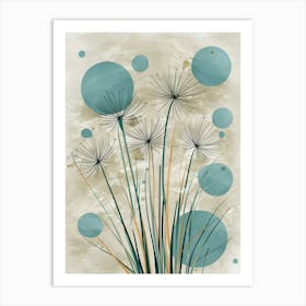 Dreamlike Delights: Dandelion Seeds in a World of Soft Textures and Colors 1 Art Print