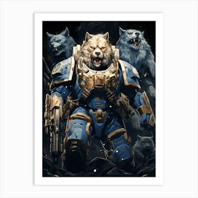 Ultramarine Battle Brother 02 Art Print