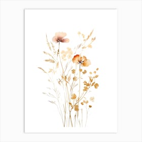 Watercolor Flowers 13 Art Print