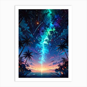 Starry Night Sky 22 Art Print