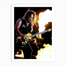 Kirk Hammett Metallica band music 6 Art Print