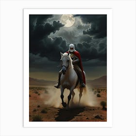 Knight On Horseback Art Print