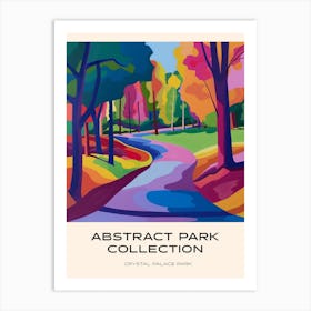 Abstract Park Collection Poster Crystal Palace Park London 2 Art Print