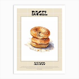 Asiago Bagel 2 Art Print