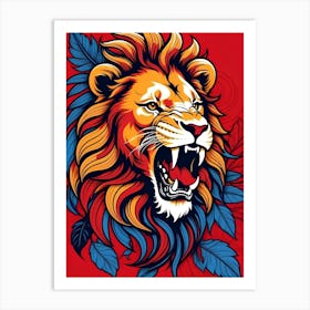 Lion Head Art Print