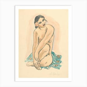 The Girl From Tahiti, Mikuláš Galanda Art Print