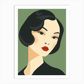 Asian Woman Portrait Art Print